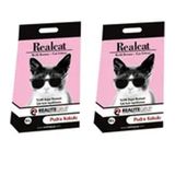 Real Cat 10 lt x 2 Adet Pudralı Topaklanan Kedi Kumu