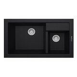 REAL KAPADOKYA GRANİT EVİYE P016 SİYAH 76.5 x 45.5 Cm Tezgah Üstü