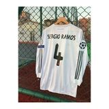 Real-Madrid 2014 Lizbon Şampiyonlar Ligi Finali Sergio Ramos Nostalji Forması (Uzunkol)