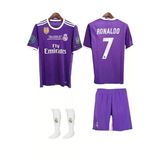 Real Madrid 2017 Cardiff Şampiyonlar Ligi Finali Cristiano Ronaldo Çocuk Forması 4'Lü (Armalı Set)