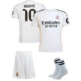 Real Madri'd Mbappe 2026 Yeni Sezon Futbol Çocuk Forması 3'lüset Çorap Hediyeli - 7 - 8 Yaş - Beyaz