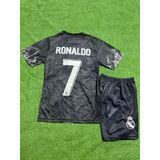 Real Madrid Ronaldo 7 Çocuk Futbol Forması Siyah