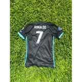 Real Madrid Ronaldo 7 Retro Futbol Forması Siyah