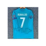 Real Madrid Ronaldo Futbol Forması Uzun Kol - Turkuaz