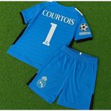 Real Madridd 2022/23 Sezonu Thibaut Courtois Kaleci Çocuk Forması - 12 - 13 Yaş - Mavi