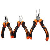Real Mini Kargaburun Pense Yan Keski Set 3'lü 12 cm Ergonomik Tasarımlı Dayanıklı Aletler