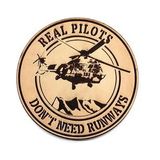 REAL PILOTS DONT NEED RUNWAYS COUGAR Deri PEÇ - Arma - Askeri Patch