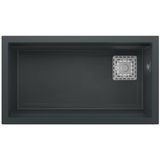 Real Stone Almila 75,5X42,4 Cm Antrasit Granit Mutfak Eviyesi