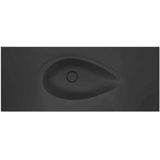 Real Stone Avocado Etajerli 100X50 Antrasit Granit Banyo Lavabosu