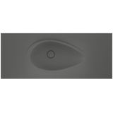 Real Stone Avocado Etajerli 80X50 Antrasit Granit Banyo Lavabosu