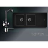 Real Stone Black Pearl Collection Esila P021 & Ares Premium Mutfak Koleksiyonu - Siyah - Çift Gözlü