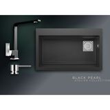 Real Stone Black Pearl Collection Likya & Göksu Premium Mutfak Koleksiyonu - Siyah - Tek Gözlü