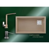 Real Stone Cappuccino Atelier Series Almila & Göksu Premium Mutfak Koleksiyonu - Kahverengi - Tek Gözlü