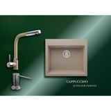 Real Stone Cappuccino Atelier Series Didyma 60 K002 & Sümela Premium Mutfak Koleksiyonu - Kahverengi - Tek Gözlü - 60 cm