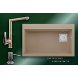 Real Stone Cappuccino Atelier Series Likya & Vesta Premium Mutfak Koleksiyonu - Kahverengi - Tek Gözlü