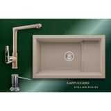 Real Stone Cappuccino Atelier Series Patara P017 & Vesta Premium Mutfak Koleksiyonu - Kahverengi - Tek Gözlü