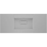 Real Stone Flatstone 100X50 Beyaz Etajerli Granit Banyo Lavabosu