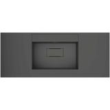 Real Stone Flatstone 60X50 Antrasit Etajerli Granit Banyo Lavabosu