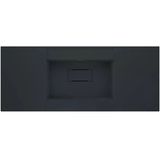 Real Stone Flatstone 70X50 Siyah Etajerli Granit Banyo Lavabosu