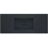 Real Stone Flatstone 90X50 Siyah Etajerli Granit Banyo Lavabosu