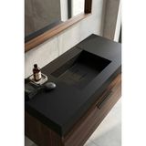 Real Stone Flatstone Etajerli Granit Lavabo 120*50 cm Siyah