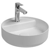 Real Stone Isvea Infinity Batarya Delikli Tezgah Üzeri Lavabo 42CM - Mat Beyaz