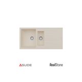 Real Stone P005 Troya 1.5 Göz Damlalıklı Granit Evye 1000X500 Mm Antrasit