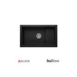 Real Stone P012 Efes Damlalıklı Granit Evye 1000X500 Mm Antrasit