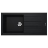 REAL STONE P015 LAODİKYA 100 XL SİYAH GRANİT EVYE Tezgah Üstü 100x50 Cm
