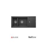 Real Stone P024 Artemis 1.5 Göz Damlalıklı Granit Evye 1000X460 Mm