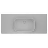 Real Stone Pure Etajerli 60X50 Beyaz Granit Banyo Lavabosu