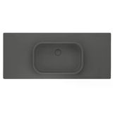 Real Stone Pure Etajerli 60X50 Gri Granit Banyo Lavabosu
