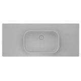 Real Stone Pure Etajerli 70X50 Beyaz Granit Banyo Lavabosu