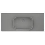 Real Stone Pure Etajerli 70X50 Gri Granit Banyo Lavabosu