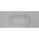 Real Stone Pure Etajerli 80X50 Beyaz Granit Banyo Lavabosu