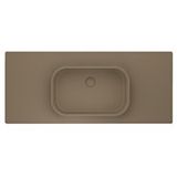 Real Stone Pure Etajerli 90x50 Cappucino Granit Banyo Lavabosu Kahverengi