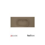 Real Stone Pure Etajerli Granit Lavabo 70X50 Cm Pudra