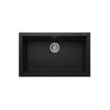 Real Stone Real K Serisi K013 Eviye Siyah 70.5 X 39 Cm Tezgah Altı Siyah