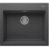 Real Stone Real Stone K002 Didym 60 Antrasit Granit Tezgah Üstü Eviye 60X53 cm