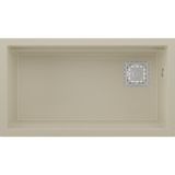 Real Stone Realstone Almina Granit Evye 755X470 mm Fonksiyonel Mutfak Evyesi - Realstone Almila Krem - Tek Gözlü - 75,5x47 cm