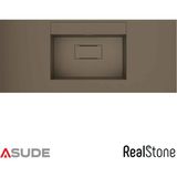 Real Stone Realstone Flatstone Etajerli Granit Lavabo 90x50 cm Cappuccino