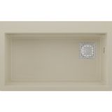 Real Stone Realstone Likya Granit Evye 755X470 mm Fonksiyonel Mutfak Evyesi - Realstone Likya Krem - Tek Gözlü - 75,5x47 cm