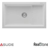 Real Stone Realstone P012 Efes Damlalıklı Granit Evye 1000x500 mm Siyah