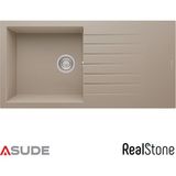 Real Stone Realstone P015 Laodikya Damlalıklı Granit Evye 1000x500 mm Cappuccino