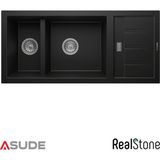 Real Stone Realstone P018 Bergama 1.5 Göz Granit Evye 700x460 mm Cappuccino