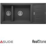 Real Stone Realstone P024 Artemis 1.5 Göz Damlalıklı Granit Evye 1000x460 mm