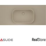Real Stone Realstone Pure Etajerli Granit Lavabo 70x50 cm Vizon Bej