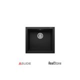 Real Stone Viktoria Akıllı Granit Evye + Aksesuar Set Krem