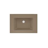 Real Stone Zenith 65 Etajerli Capucino Granit Banyo Lavabosu 65x45 Kahverengi