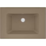 Real Stone Zenıth 65 Etajerli Capucino Granit Banyo Lavabosu 65X45